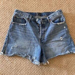 Abercrombie & Fitch High Rise 4” Jean Shorts